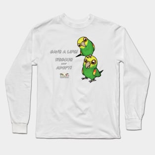 Save a Life!  Rescue & Adopt ~ Double Yellow-Headed Amazon Long Sleeve T-Shirt